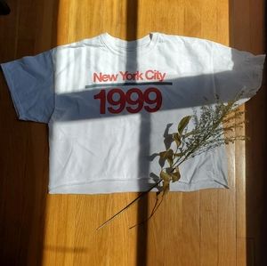 Urban Outfitters Vintage New York Cropped Tee